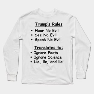 Trump's rules Long Sleeve T-Shirt